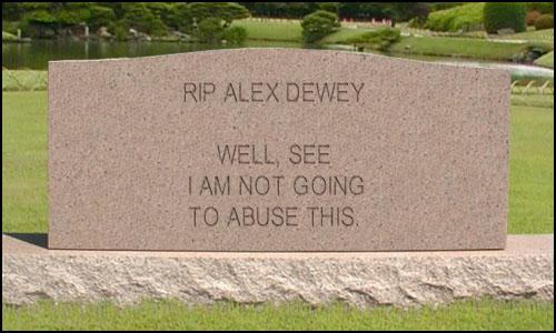 rip alex dewey